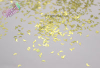 GOLD holographic  effects MOON shape Glitter- Pixie Shapes