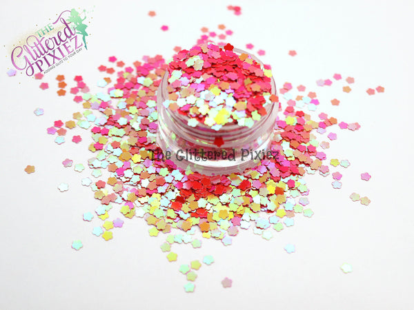 DEW DROP ROSE flower shaped glitter - Back to Nature Collection