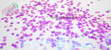 PURPLE SPECKLED LEAF iridescent 6mm leaf shape glitter - Back To Nature