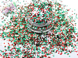 RED n' GREEN MERRY CHRISTMAs Glitter mix