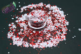 PEPPERMINT LANE  glitter mix - Holiday Collection -