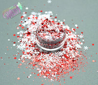 PEPPERMINT LANE  glitter mix - Holiday Collection -