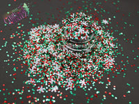 RED n' GREEN MERRY CHRISTMAs Glitter mix