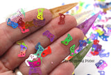 MULTI COLOr HOLo GAME CONTROLLER shape Glitter- Pixie Shapes-