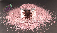 ROSE GOLD 1mm  metallic hexagon glitter- Heavy Metallics-
