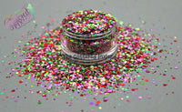 ARIEL holographic Dotties Glitter mix Super Fun Loose Glitter for Nail art Hair Face Body Tumblers Craft supply Resin supply Freshie Glitter