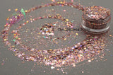 ROSE GOLD HOLOGRAPHIC Glitter mix - Pixie Glitz -