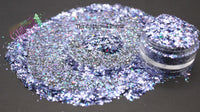 COLD BLUE STEEL mini holographic Shardz  Irregular glitter