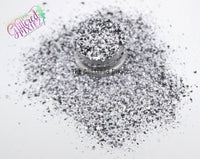 BLACK N’ WHITE T.V. mini Shardz Irregular glitter
