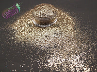 TARNISHED GOLD .6mm metallic hexagon glitter- Heavy Metallics-