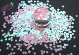 PEARL PINK CHERRY BLOSSOM shape glitter -Back To Nature