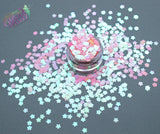 PEARL PINK CHERRY BLOSSOM shape glitter -Back To Nature