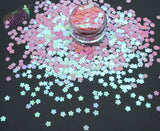 PEARL PINK CHERRY BLOSSOM shape glitter -Back To Nature