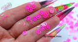 SMILEY FACE shape Glitter with cutout shapes - Pixie Shapes-