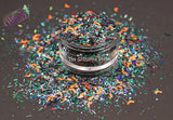 TOTALLY WICKED - Chunky Glitter Mix w/ bats -Halloween Collection