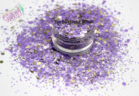 TANZANITE AND GOLD glitter mix- Majestic Mixes -