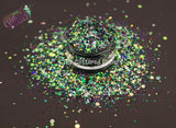 HERMAN MONSTER Chunky Glitter w/glow in the dark - Halloween Collection