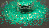 EMERALDS AND GOLD glitter mix- Majestic Mixes -