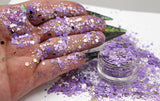 TANZANITE AND GOLD glitter mix- Majestic Mixes -