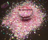 DREAM GLO BARBIE w/Glow in the dark stars - glitter mix - 80's Rad Mixes