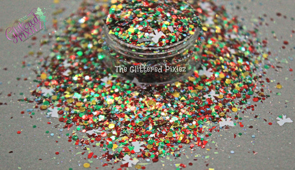 CHRISTMAS PRESENT Glitter mix -Holiday/Winter collection