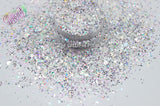 A WINTERs EVE STROLL Glitter mix Loose Glitter for Nail art, Hair, Face, Fun, Body, Tumblers, Craft supply, Resin supply, Freshie Glitter