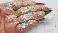 WHITE CHRISTMAS Glitter mix -Holiday/Winter collection-
