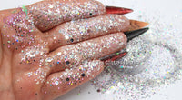 A WINTERs EVE STROLL Glitter mix Loose Glitter for Nail art, Hair, Face, Fun, Body, Tumblers, Craft supply, Resin supply, Freshie Glitter