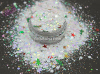 WHITE CHRISTMAS Glitter mix -Holiday/Winter collection-