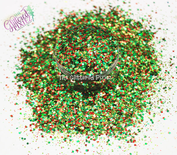 HOLLY BERRIES glitter mix- Holiday / Winter collection-