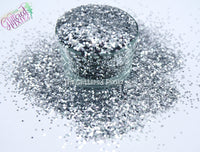 DOUBLE SIDED BLADE 1MM metallic hexagon glitter- Heavy Metallics