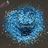 SKY BLUE 1.5MM metallic hexagon glitter- Heavy Metallics
