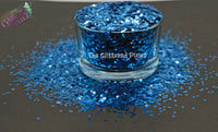 SKY BLUE 1.5MM metallic hexagon glitter- Heavy Metallics