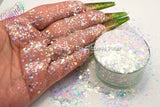FROSTED OPALS glitter mix- Aurora Australis collection