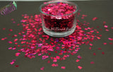 SKULL & CROSS BONEs IT’s Pink holo 3mm shape Glitter- Pixie Shapes