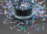 MOON SHADOW KNIFE shape 9mm holographic Glitter HALLOWEEN GLITTER shape