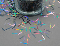 MOON SHADOW KNIFE shape 9mm holographic Glitter HALLOWEEN GLITTER shape