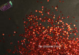 RED HOLO fx STAR shape Glitter- Pixie Shapes-