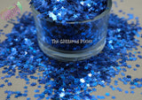 BLUE HOLO fx STAR shape Glitter- Pixie Shapes-