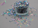 MOON SHADOW KNIFE shape 9mm holographic Glitter HALLOWEEN GLITTER shape