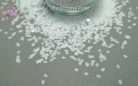 WHITE FLUFFY CLOUD 3mm shape glitter- Pixie Shapes