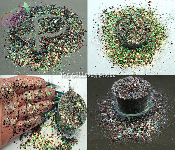 PUGSLEY - Creepy Kooky glitter mix Sparkly Fun Loose Glitter for Nail art Hair Face Body Tumblers Craft supply Resin supply Freshie Glitter