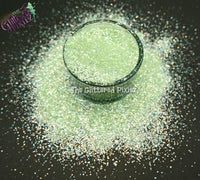 SPARKLEGASM LIGHT GREEN mini sparkle Shardz Irregular glitter