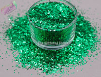 EVERGREEN 1mm  metallic hexagon glitter- Heavy Metallics-