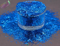 METALLIC BLUE .2x3mm slice shape glitter Fun Loose Glitter for Nail art Hair Face Body Tumblers Craft supply Resin supply Freshie Glitter