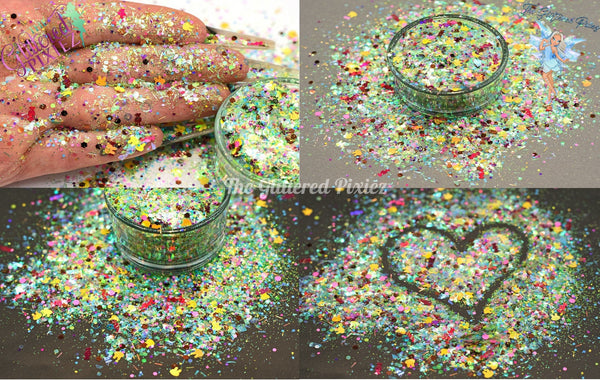 EASTER CANDY - Spring glitter mix Loose Glitter for Nail art, Hair, Face, Fun, Body, Tumblers, Craft supply, Resin supply, Freshie Glitter