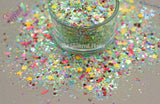 EASTER CANDY - Spring glitter mix Loose Glitter for Nail art, Hair, Face, Fun, Body, Tumblers, Craft supply, Resin supply, Freshie Glitter