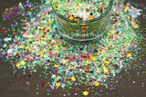 EASTER CANDY - Spring glitter mix Loose Glitter for Nail art, Hair, Face, Fun, Body, Tumblers, Craft supply, Resin supply, Freshie Glitter