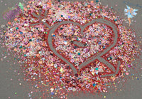 VALENTINES DANCE GITD Valentines glitter mix Loose Glitter for Nail art, Hair Face Fun Tumblers Craft supply Resin supply Freshie Glitter