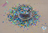 MOLLY - Mermaid dotties glitter mix Super Cute Loose Glitter for Nail art Hair Face Body Tumblers Craft supply Resin supply Freshie Glitter